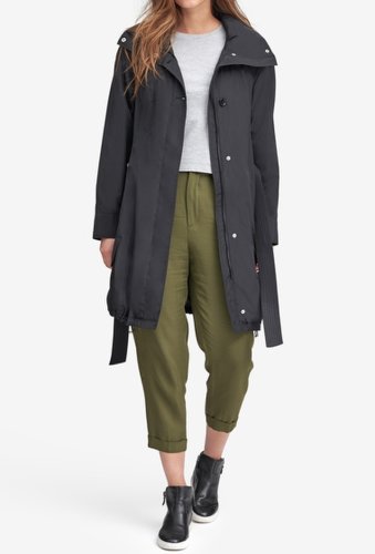 Imbracaminte femei marc new york by andrew marc navarre hooded rain jacket black