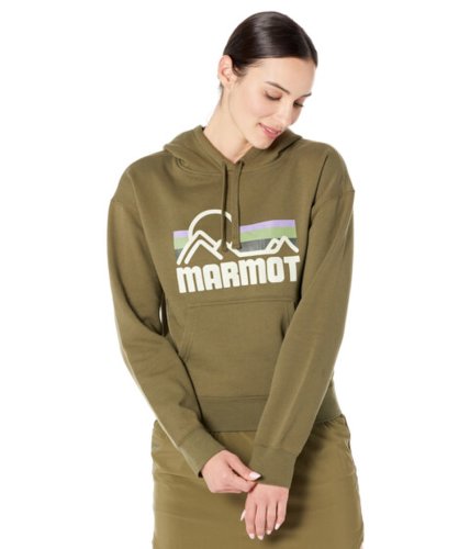 Imbracaminte femei marmot coastal hoodie winter moss