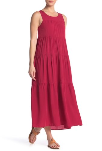 Imbracaminte femei max studio tiered sleeveless maxi dress red