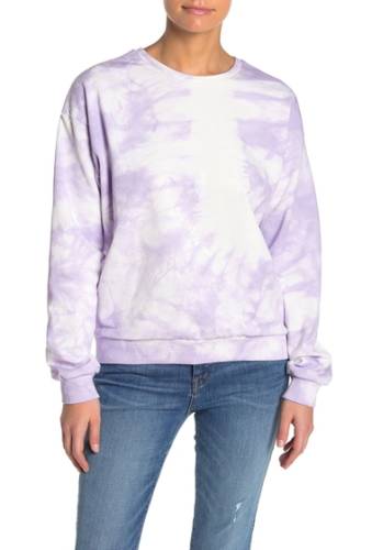 Imbracaminte femei melloday tie dye sweatshirt petite purple