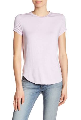 Imbracaminte femei melrose and market micro stripe t-shirt purple stripe