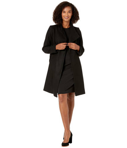 Imbracaminte femei michael kors asymmetric wool coat with belt coat m123890tz black