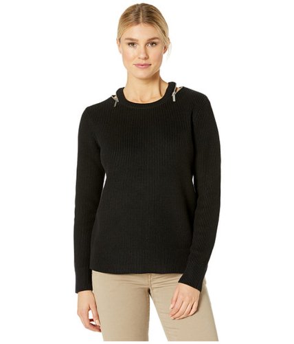 Imbracaminte femei michael michael kors zip detail sweater black