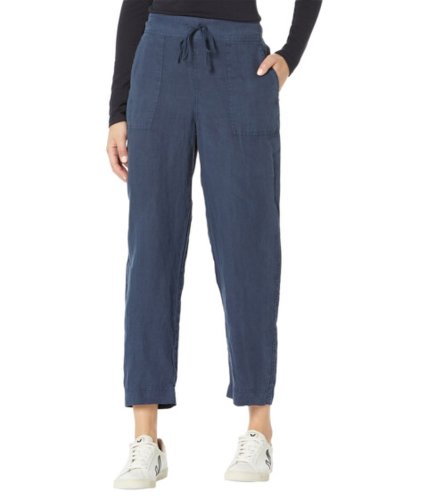Imbracaminte femei michael stars pepper woven linen pull-on pants with drawstring admiral