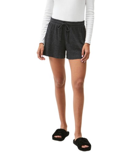 Imbracaminte femei michael stars sudie thermal shorts with drawstring charcoal