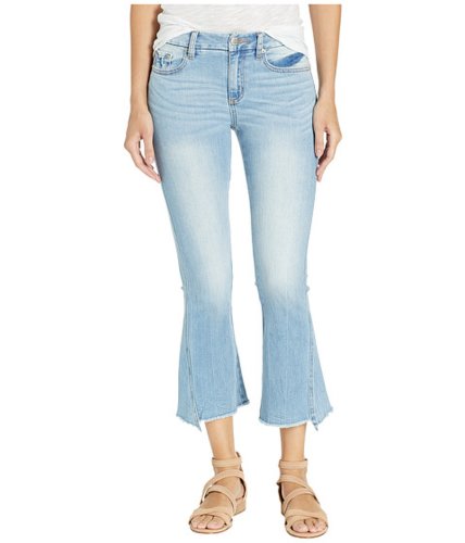 Imbracaminte femei miss me five-pocket crop flare jeans in light blue light blue