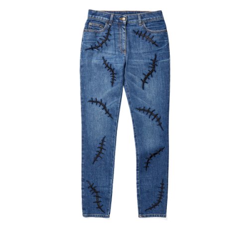 Imbracaminte femei moschino franken-scar jeans in blue blue