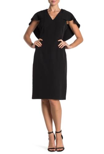 Imbracaminte femei nanette nanette lepore cape overlay sleeve shift dress very black