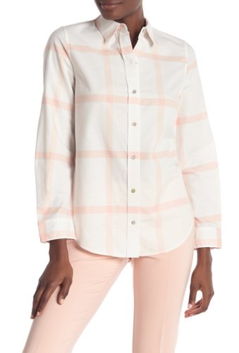 Imbracaminte femei nanette nanette lepore windowpane print shirt brilliant whitebarley blush