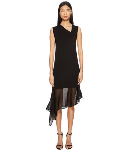 Imbracaminte femei neil barrett techno knit asymmetric dress black