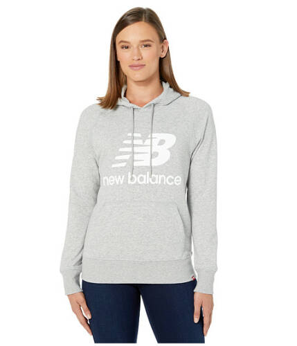 Imbracaminte femei new balance essentials pullover hoodie athletic greywhite