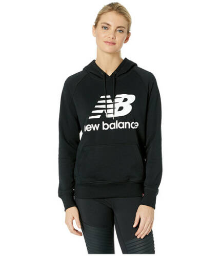 Imbracaminte femei new balance essentials pullover hoodie blackwhite