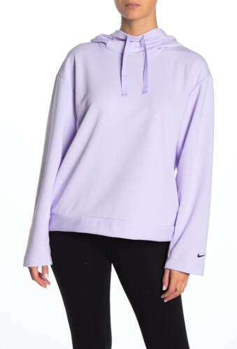 Imbracaminte femei nike dri-fit get fit pullover fleece training hoodie lvdrmtblack