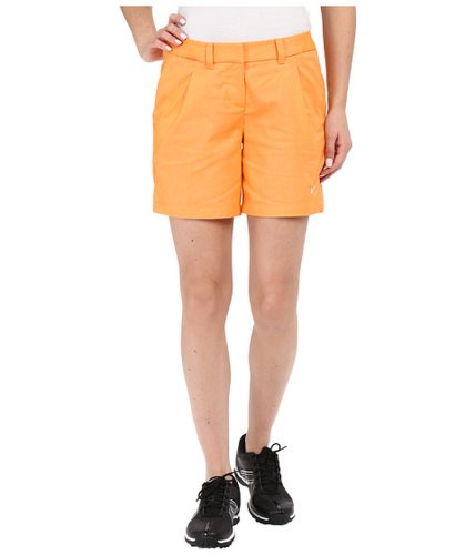 Imbracaminte femei nike golf oxford shorts vivid orangewhite