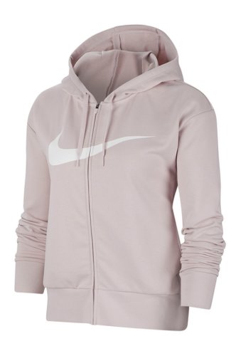 Imbracaminte femei nike logo swoosh zip hoodie blyroswhite