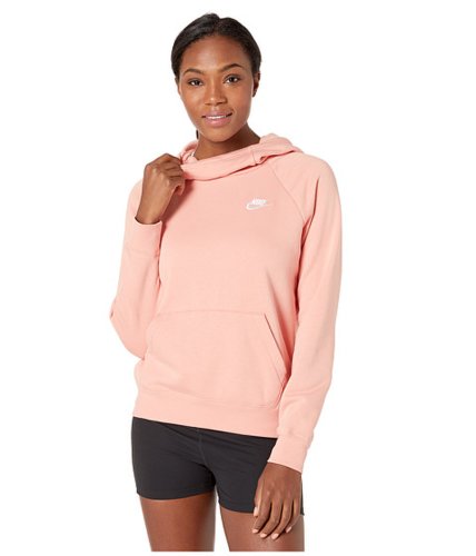Imbracaminte femei Nike nsw essential funnel pullover fleece pink quartzwhite