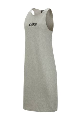 Imbracaminte femei nike sportswear varsity tank dress grey heatherblack