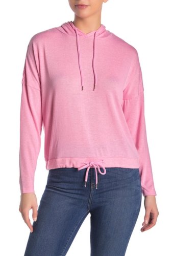 Imbracaminte femei noisy may drawstring knit hoodie sachet pink