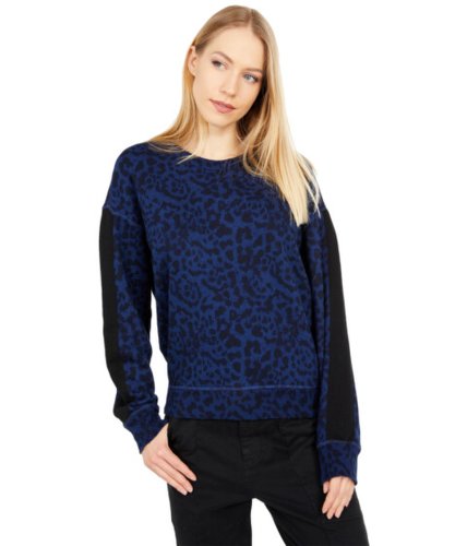 Imbracaminte femei nphilanthropy azure sweatshirt galaxy blue leopard 1