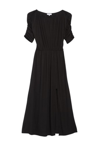 Imbracaminte femei nsr chloe ruched sleeve dress black