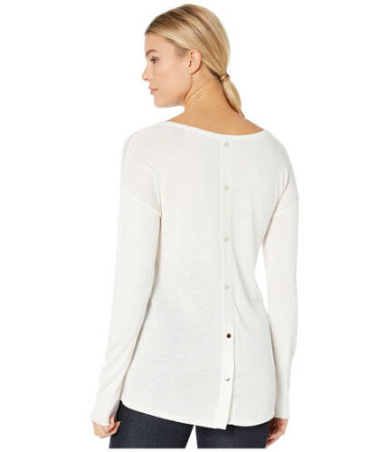 Imbracaminte femei nydj button back boat neck sweater vanilla