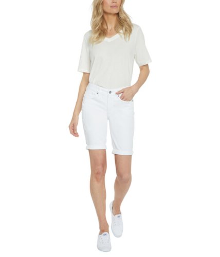 Imbracaminte femei nydj ella shorts w 1quot cuff in optic white optic white