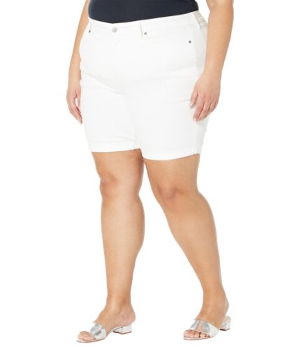 Imbracaminte femei nydj plus size ella shorts w 1quot cuff in optic white optic white