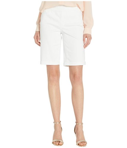 Imbracaminte femei nydj pull-on shorts roll cuff in optic white optic white