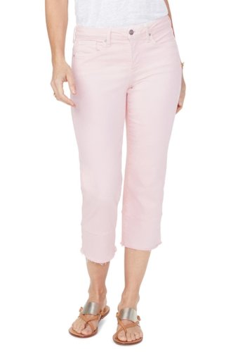Imbracaminte femei nydj raw edge capri skinny jeans pink dusk