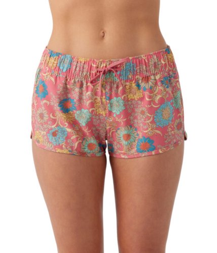 Imbracaminte femei oneill laney 2quot printed stretch boardshorts coral