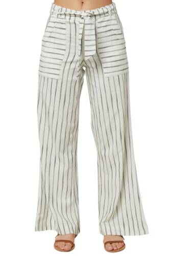 Imbracaminte femei oneill sandoval striped tie waist pants winter whi