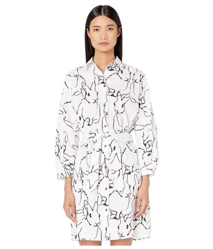 Imbracaminte femei paul smith abstract print belted dress white