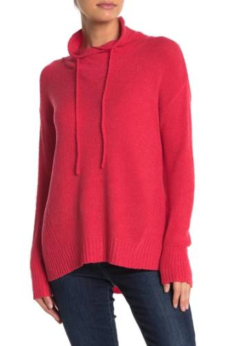 Imbracaminte femei philosophy apparel drawstring mock neck knit sweater petite cherry