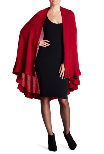 Imbracaminte femei portolano cashmere ruffle shawl ashton red