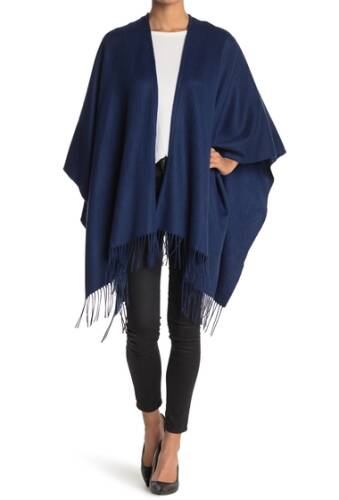 Imbracaminte femei portolano wool blend shawl navy sugar blue