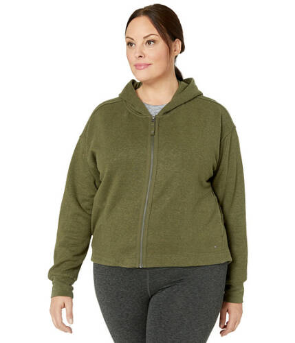 Imbracaminte femei prana plus size cozy up zip-up jacket cargo green heather
