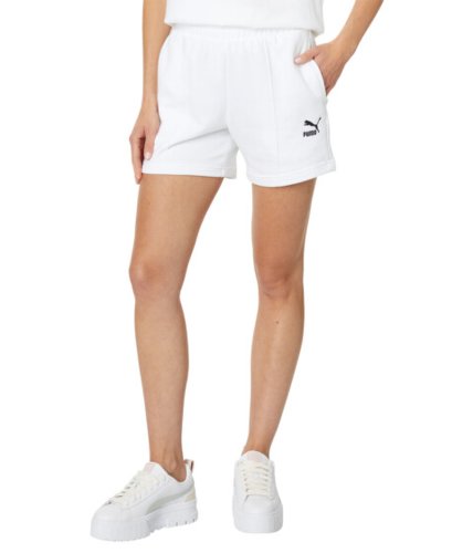 Imbracaminte femei puma classics pin tuck shorts puma white