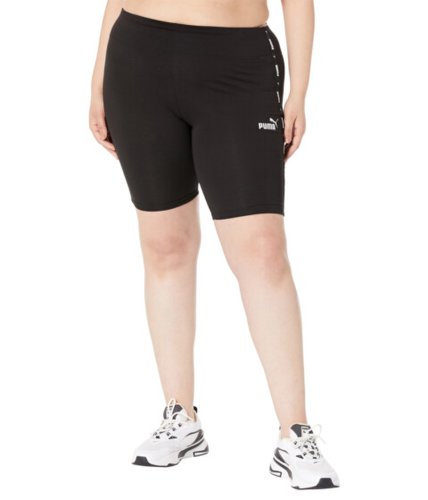 Imbracaminte femei puma plus size power 9quot high-waist tape shorts cotton black