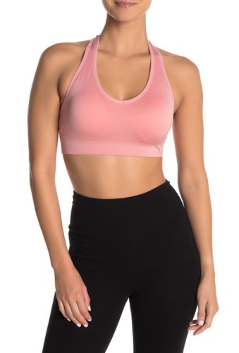 Imbracaminte femei puma seemless logo strap sports bra pink