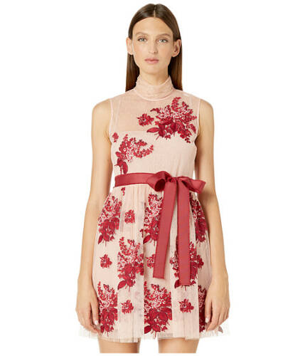 Imbracaminte femei red valentino floral tapestry embroidery tulle and point d\'esprit dress bonbonlacca