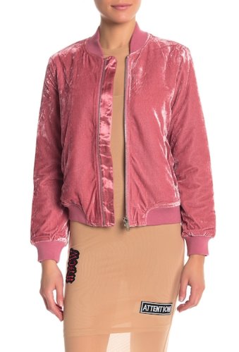 Imbracaminte femei renamed apparel velvet lush bomber dusty pink