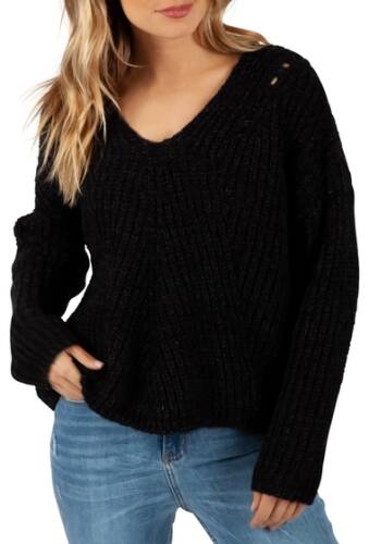 Imbracaminte femei rip curl v-neck knit sweater blh