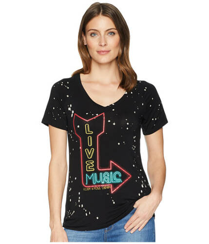 Imbracaminte femei rock and roll cowgirl short sleeve tee 49t6734 black