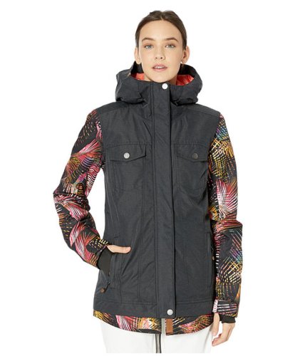 Imbracaminte femei roxy ceder snow jacket true black night palm
