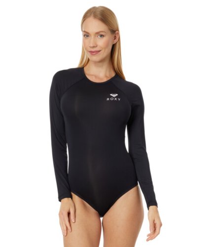 Imbracaminte femei roxy essentials long sleeve one-piece swimsuit anthracite