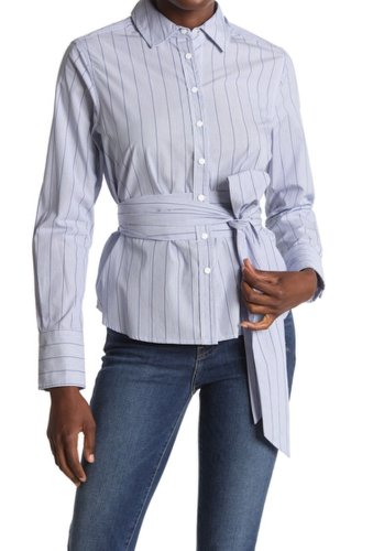 Imbracaminte femei scotch soda wrap waist stripe shirt 18-combo b