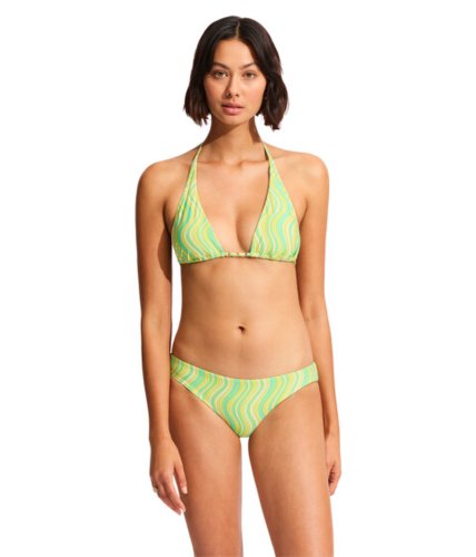 Imbracaminte femei seafolly mod squad hipster bikini bottoms lime burst