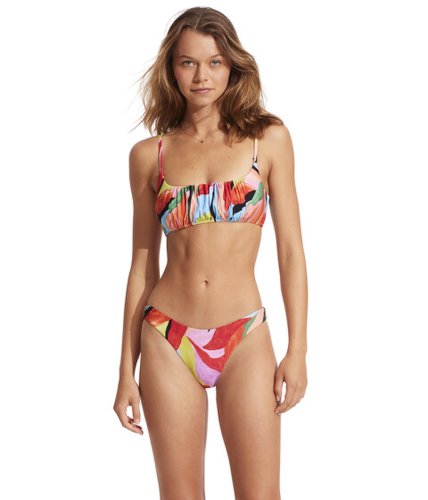 Imbracaminte femei seafolly tropfest bralette bikini top aquamarine