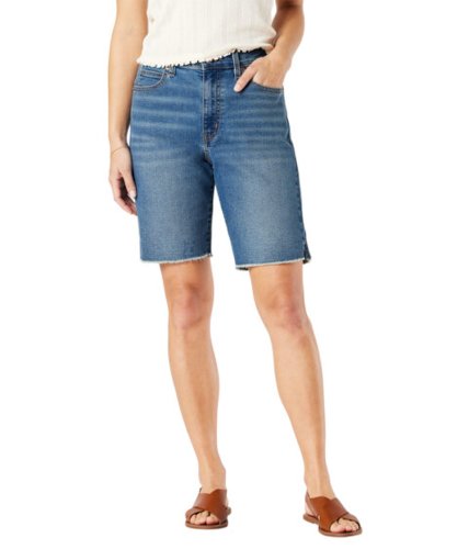 Imbracaminte femei signature by levi strauss co gold label heritage high-rise 9quot bermuda shorts boardwalk blues
