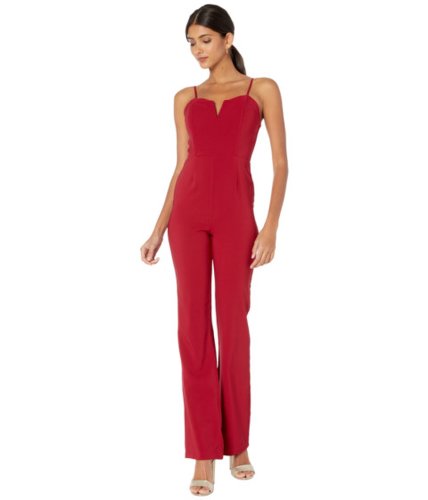 Imbracaminte femei socialite v front jumpsuit red rumba